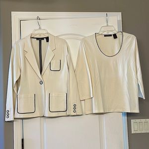 3 piece Liz Claiborne suit coat & top